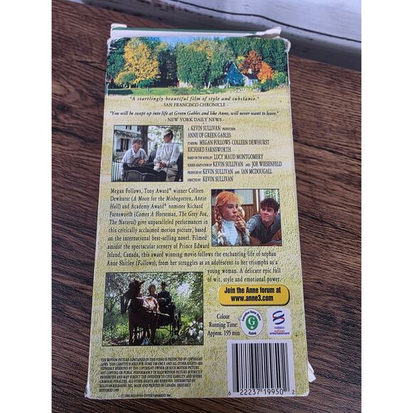 Anne Of Green Gables (1985) VHS Tape- Digitally restored - Picture 2 of 3